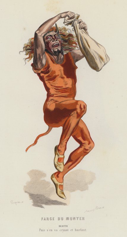 Farce Du Munyer (farvegravering) af French School