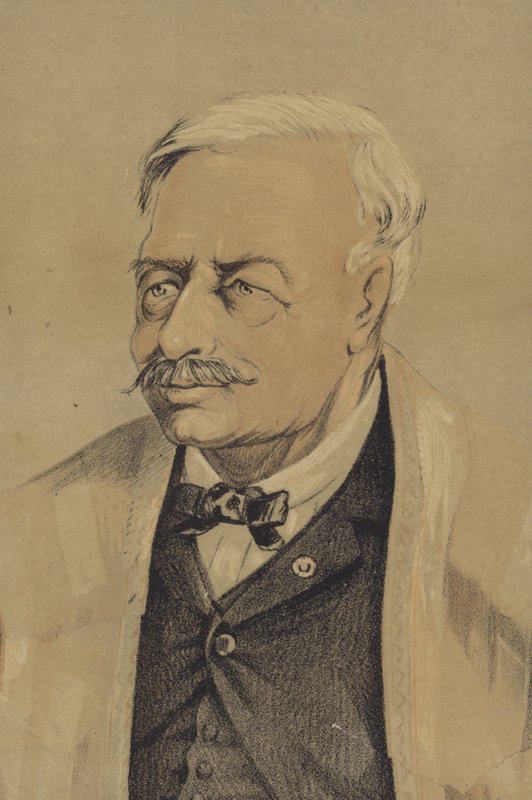 Ferdinand de Lesseps (tryk) af French School