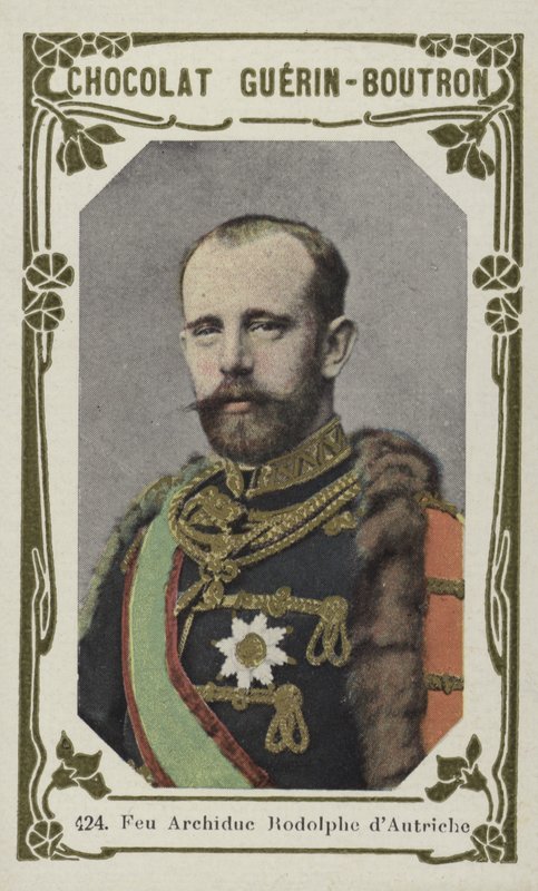 Afdøde ærkehertug Rudolf af Østrig (farvet foto) af French School