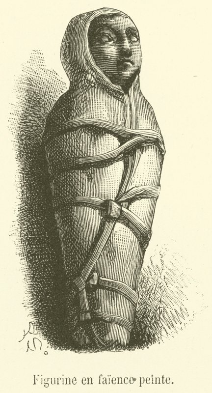 Malet lertøjsfigur (gravering) af French School