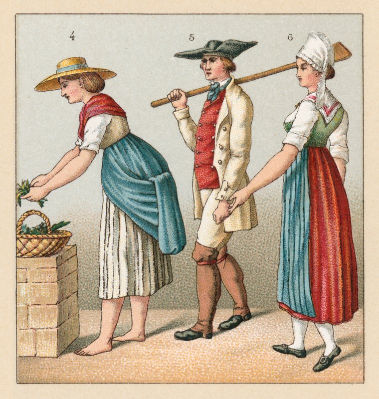 Frankrig XIXth Cent kostume af French School