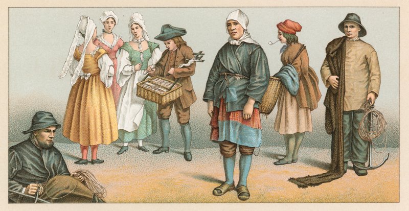 Frankrig XIXth Cent Costume af French School