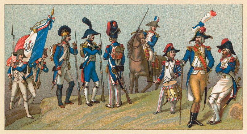 Frankrig XVIIIth Cent kostume af French School