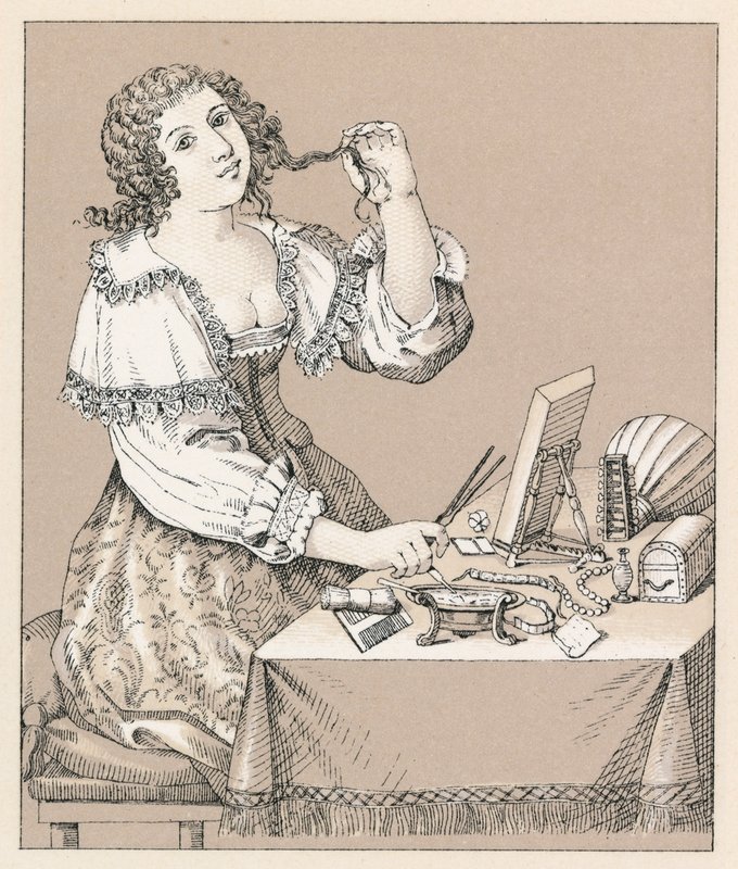 Frankrig XVIIth Cent kostume af French School