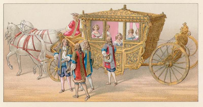 Frankrig XVIIth Cent kostume af French School