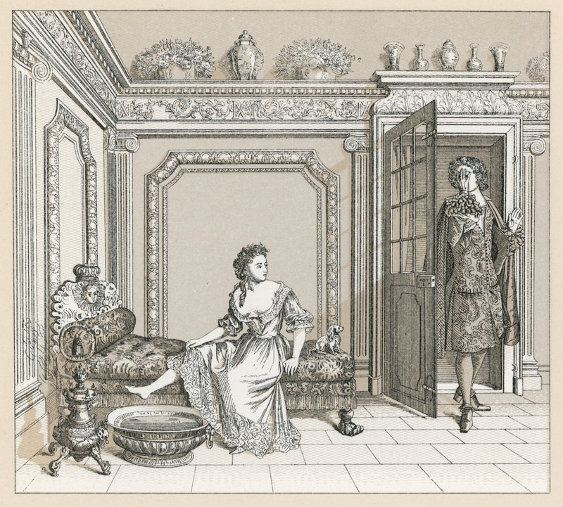 Frankrig XVIIth Cent kostume af French School