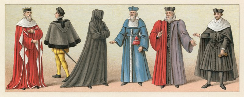 Frankrig XVIth Cent kostume af French School