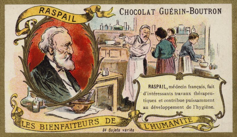 Francois-Vincent Raspail, fransk læge (chromolitho) af French School