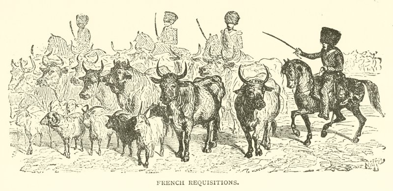 Franske rekvisitioner (gravering) af French School