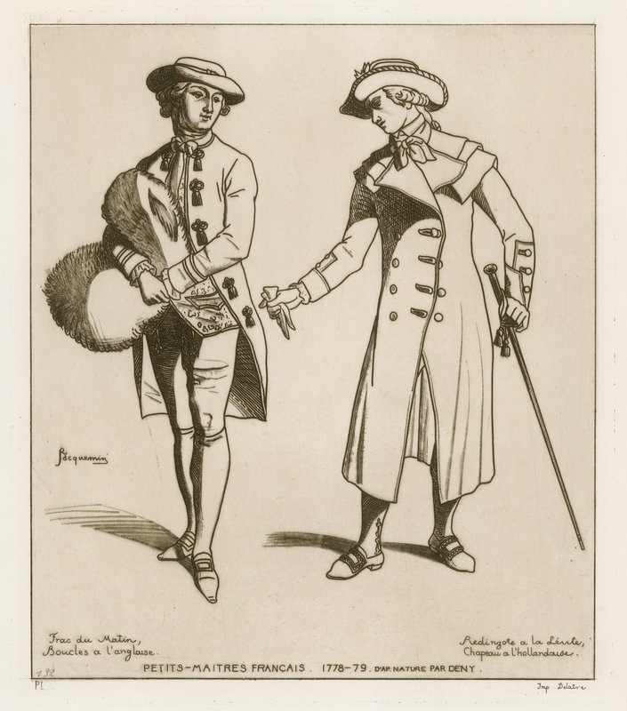 Franske dandies, 1778-79 af French School