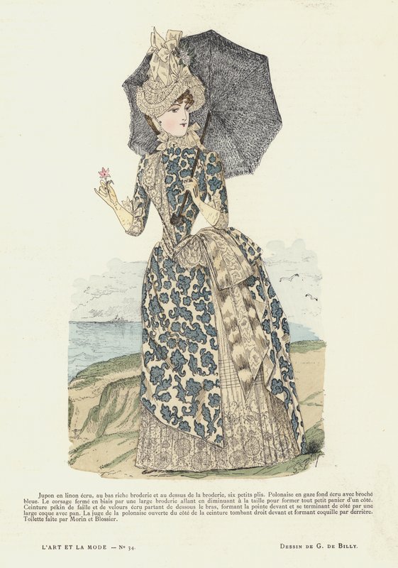 Fransk modeplade, 1885-86 af French School