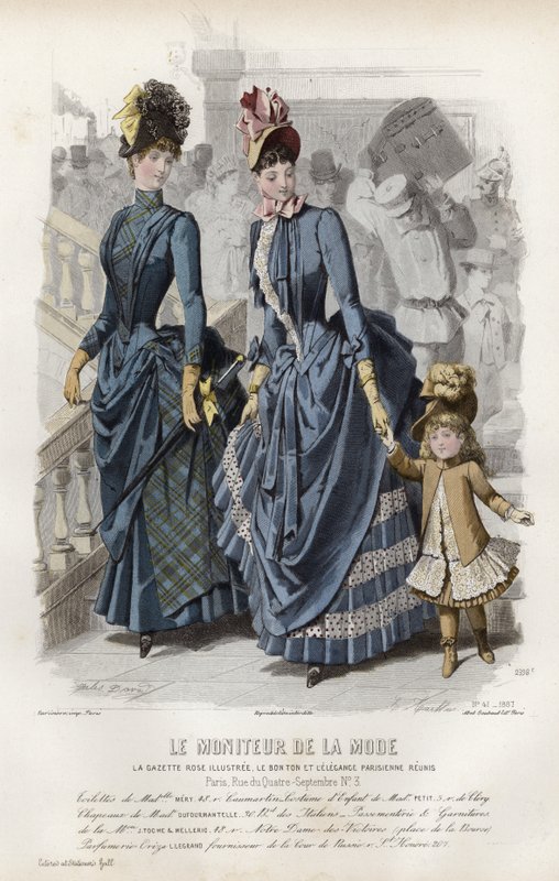 Fransk modeplade, slutningen af 1800-tallet af French School