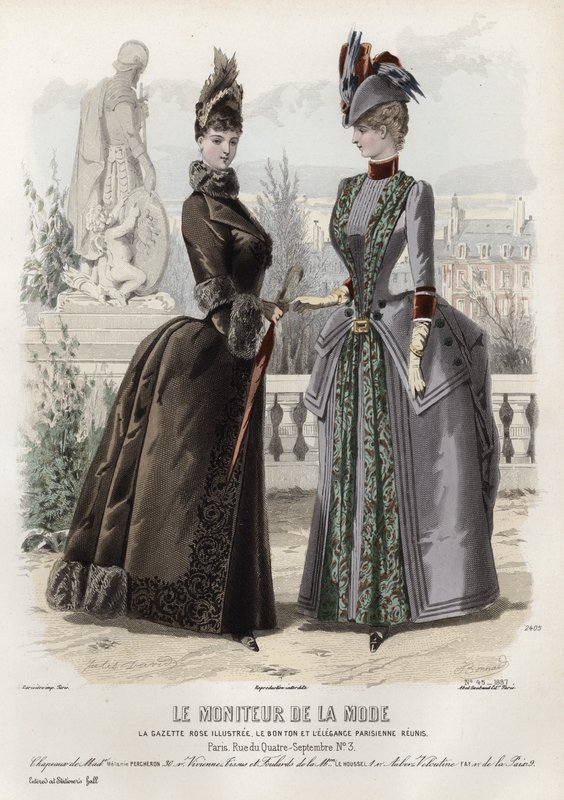 Fransk modeplade, slutningen af 1800-tallet af French School