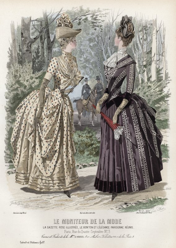 Fransk modeplade, slutningen af 1800-tallet af French School