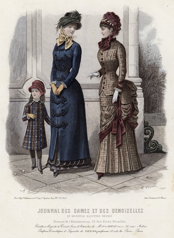 Fransk modeplade, slutningen af 1800-tallet af French School