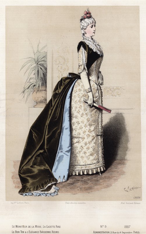 Fransk modeplade, slutningen af 1800-tallet af French School