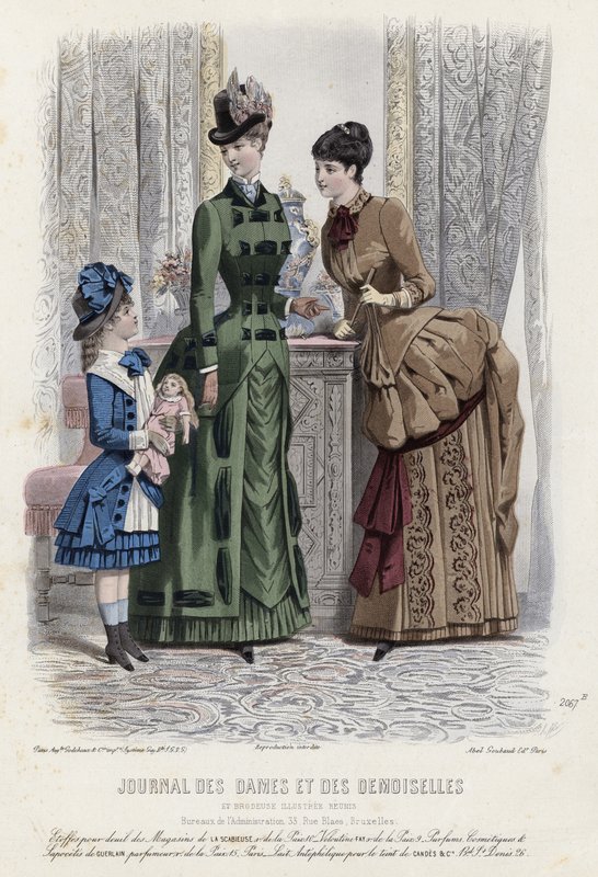 Fransk modeplade, slutningen af 1800-tallet af French School