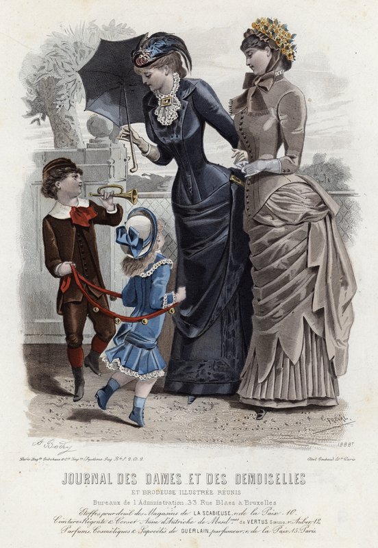 Fransk modeplade, slutningen af 1800-tallet af French School