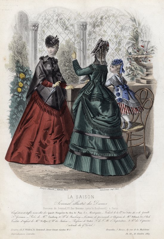 Fransk modeplade, slutningen af 1800-tallet af French School