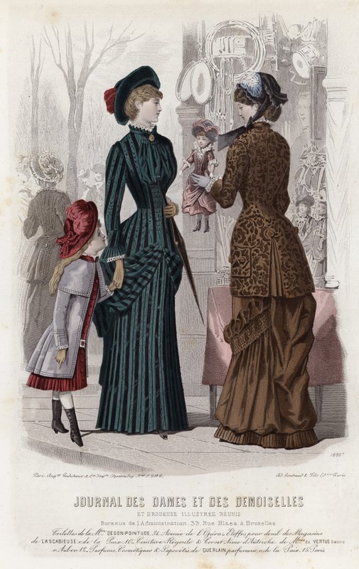 Fransk modeplade, slutningen af 1800-tallet af French School