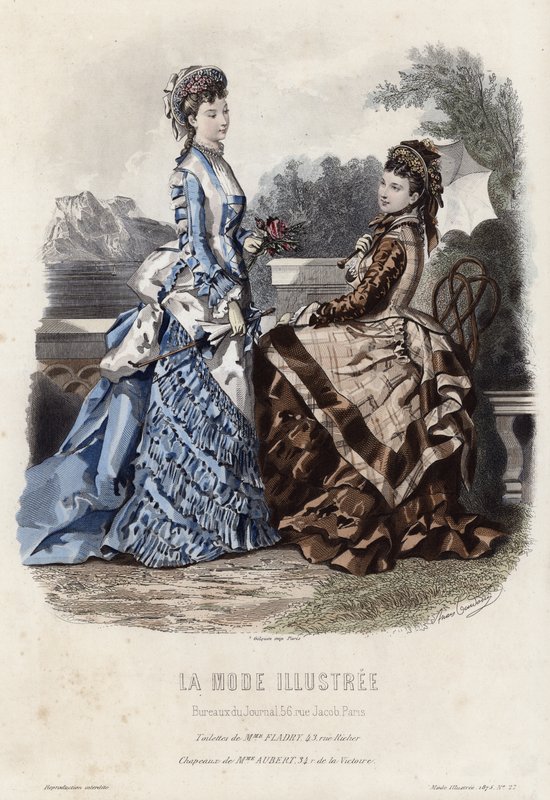 Fransk modeplade, slutningen af 1800-tallet af French School