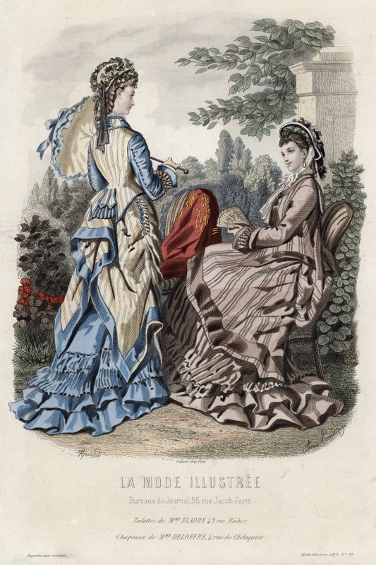 Fransk modeplade, slutningen af 1800-tallet af French School