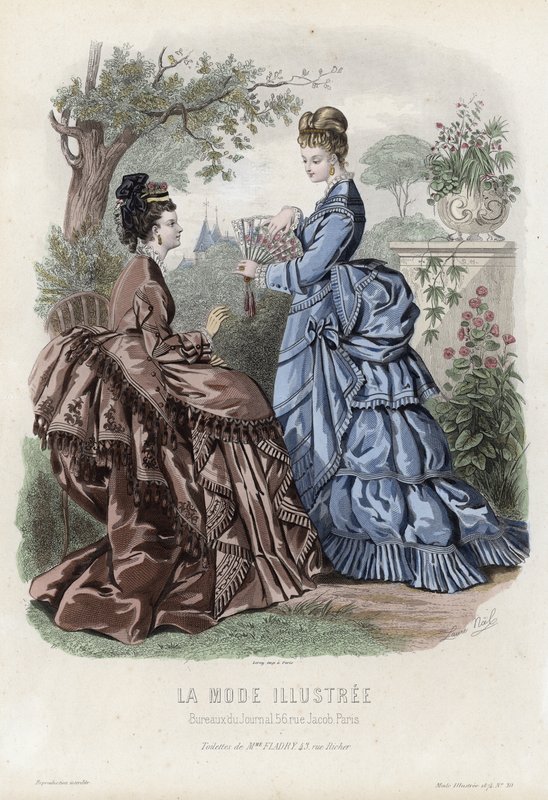 Fransk modeplade, slutningen af 1800-tallet af French School
