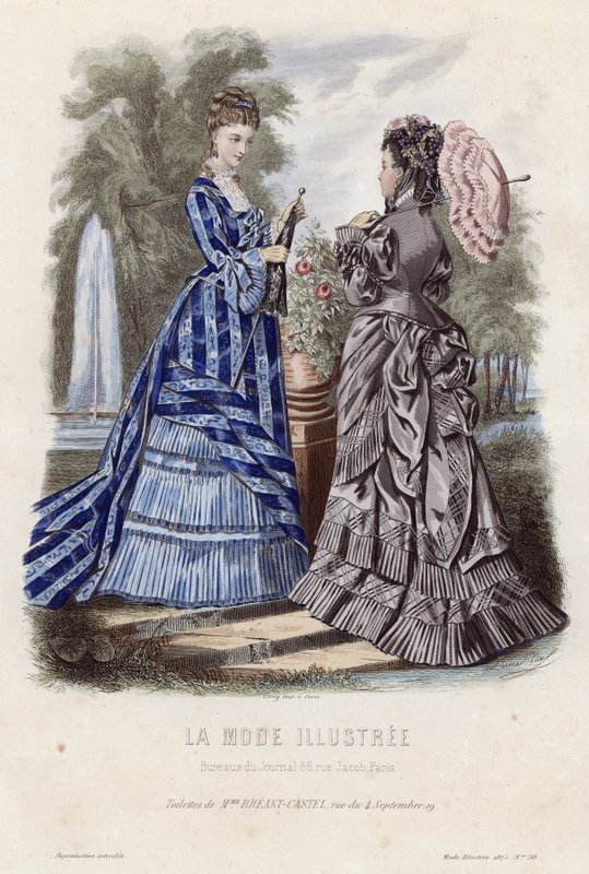 Fransk modeplade, slutningen af 1800-tallet af French School
