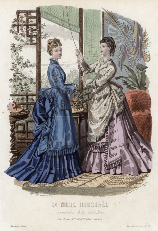 Fransk modeplade, slutningen af 1800-tallet af French School
