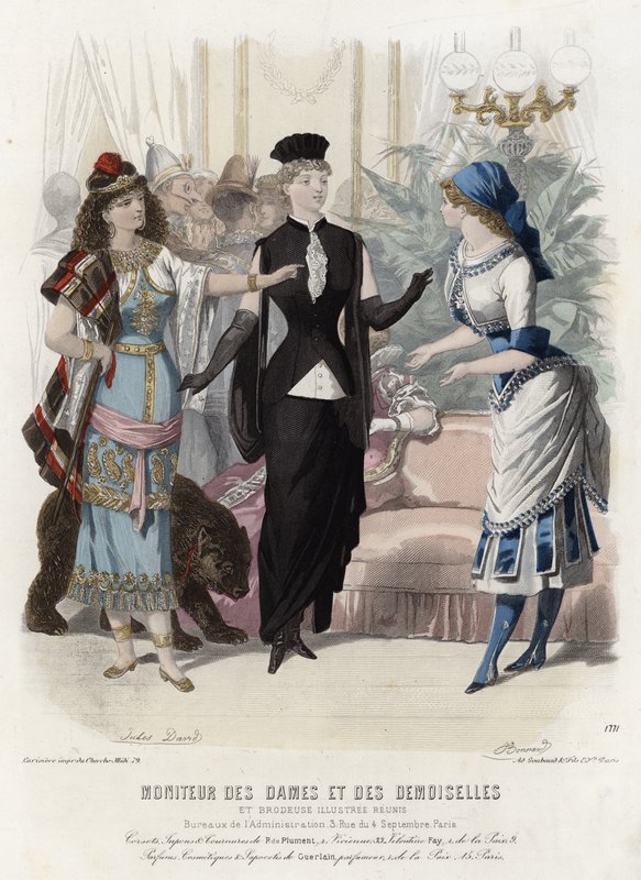 Fransk modeplade, slutningen af 1800-tallet af French School