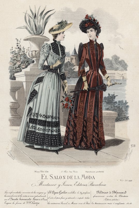 Fransk modeplade, slutningen af 1800-tallet af French School