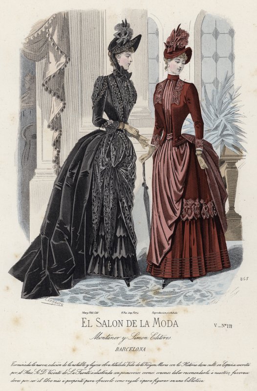 Fransk modeplade, slutningen af 1800-tallet af French School