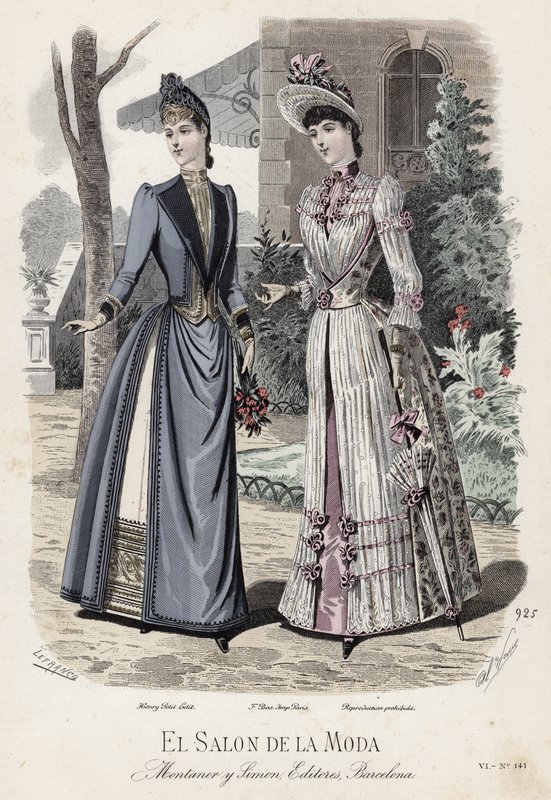 Fransk modeplade, slutningen af 1800-tallet af French School
