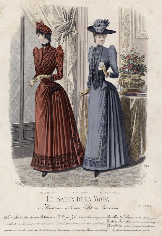 Fransk modeplade, slutningen af 1800-tallet af French School