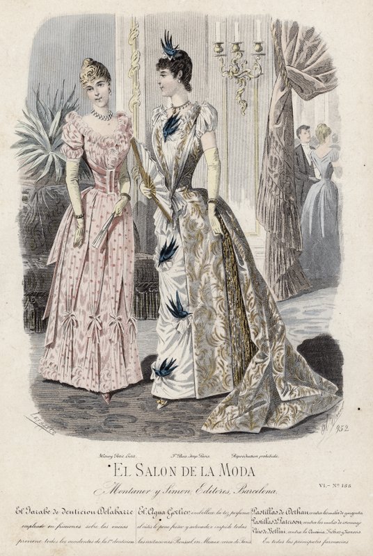 Fransk modeplade, slutningen af 1800-tallet af French School