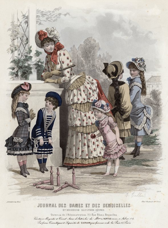 Fransk modeplade, slutningen af 1800-tallet af French School