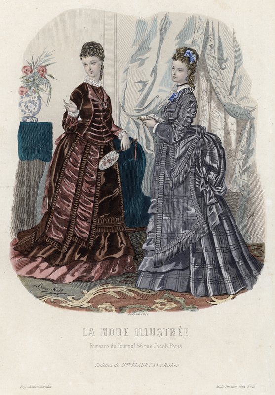 Fransk modeplade, slutningen af 1800-tallet af French School