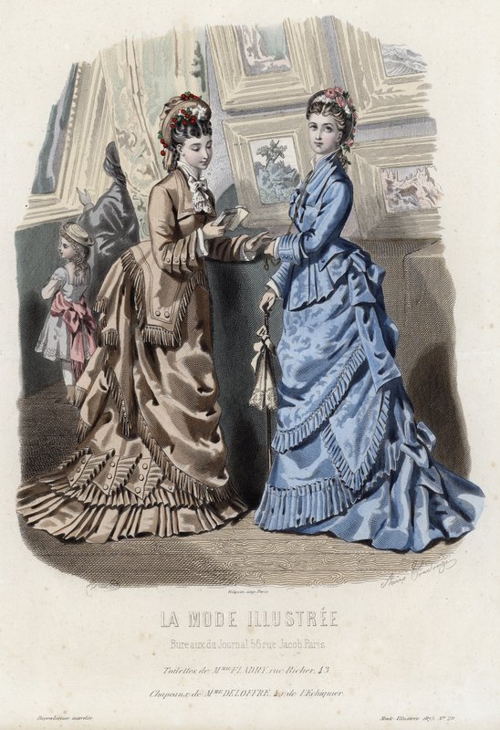 Fransk modeplade, slutningen af 1800-tallet af French School