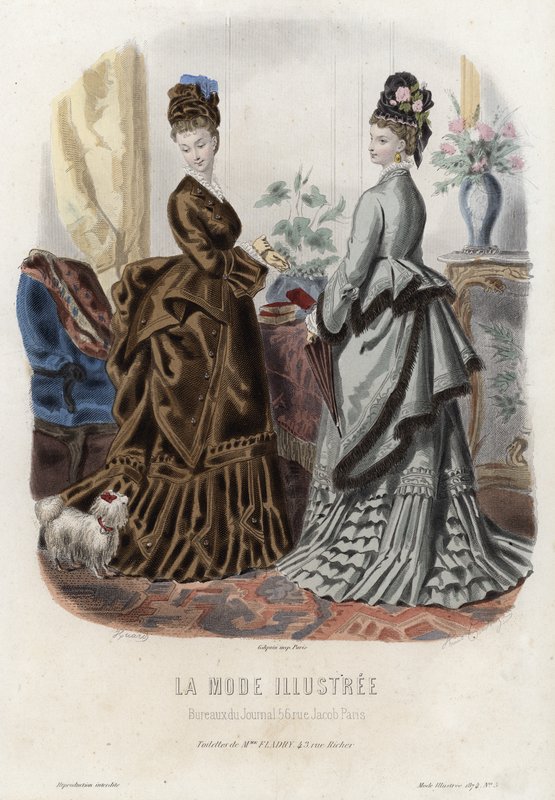Fransk modeplade, slutningen af 1800-tallet af French School