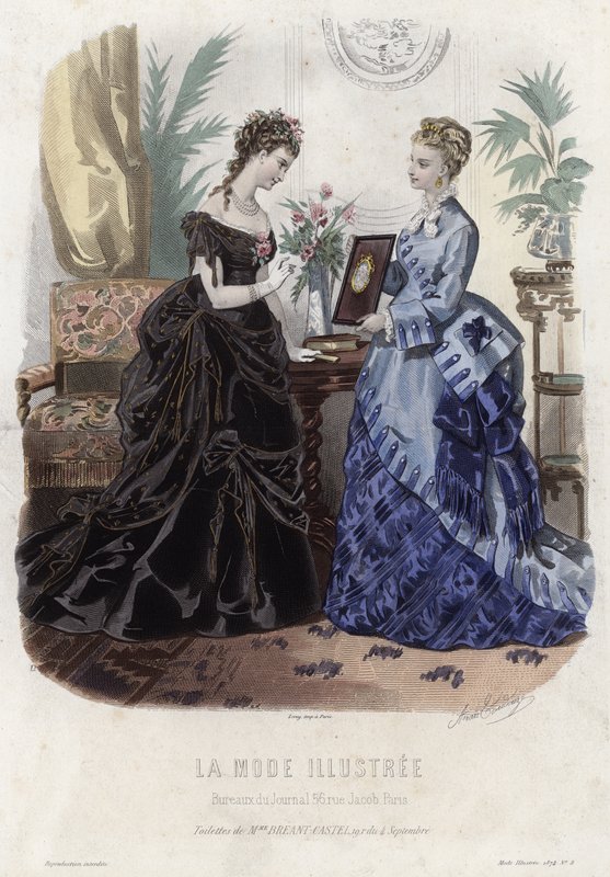 Fransk modeplade, slutningen af 1800-tallet af French School