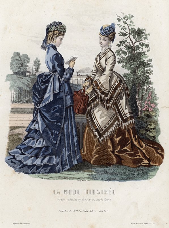 Fransk modeplade, slutningen af 1800-tallet af French School