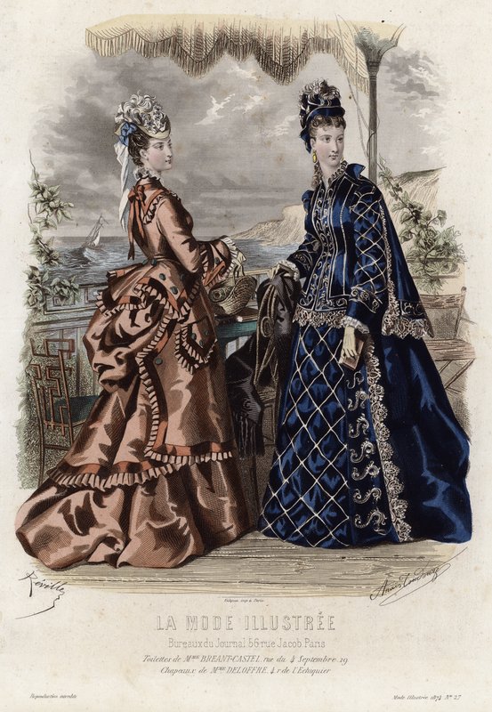 Fransk modeplade, slutningen af 1800-tallet af French School