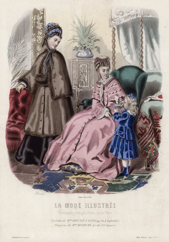 Fransk modeplade, slutningen af 1800-tallet af French School