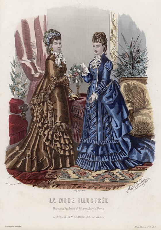Fransk modeplade, slutningen af 1800-tallet af French School