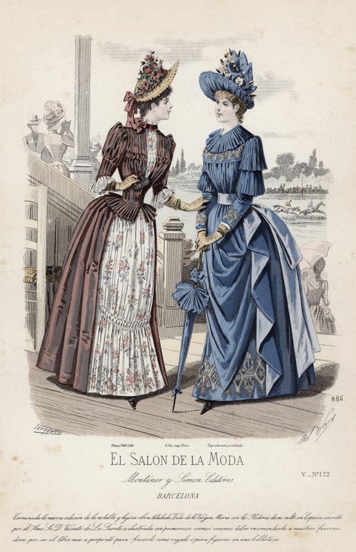 Fransk modeplade, slutningen af 1800-tallet af French School
