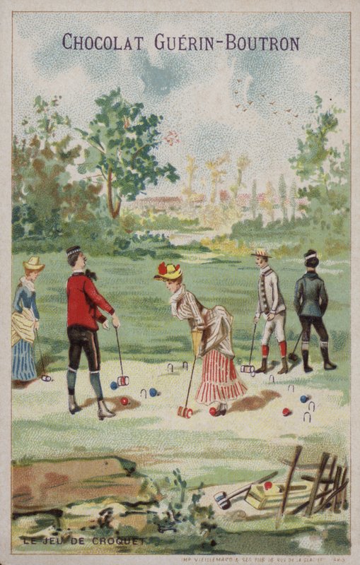 Spil kroket (chromolitho) af French School