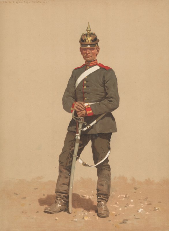 Garde Dragon, Regt, Wachtanzug af French School