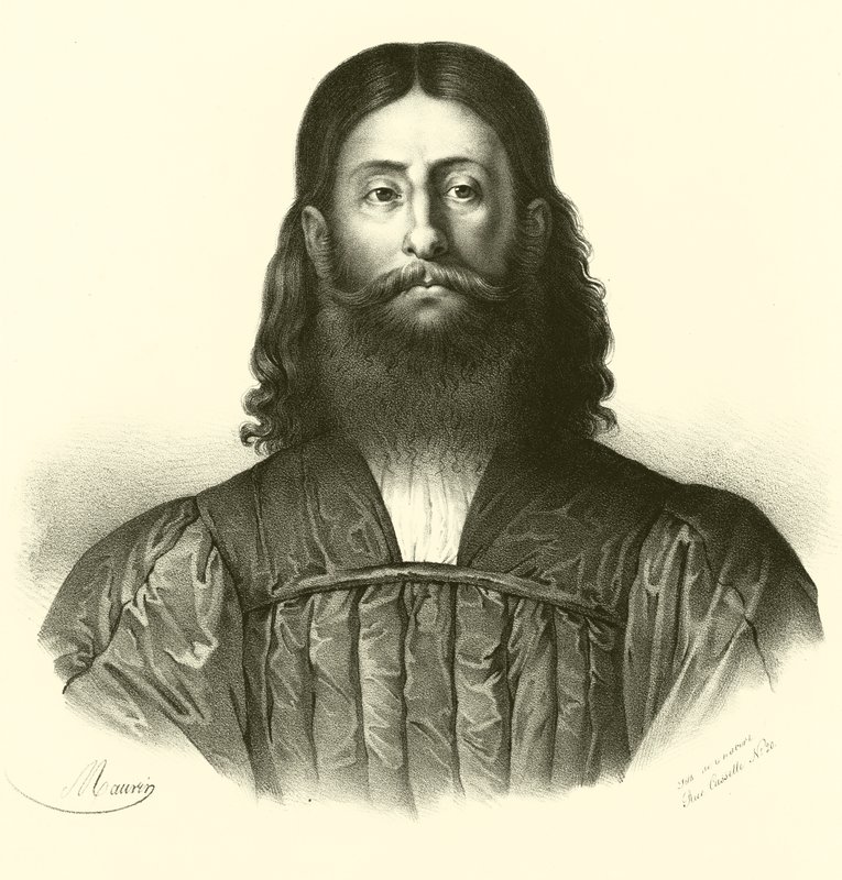 Giorgione, portræt (gravering) af French School