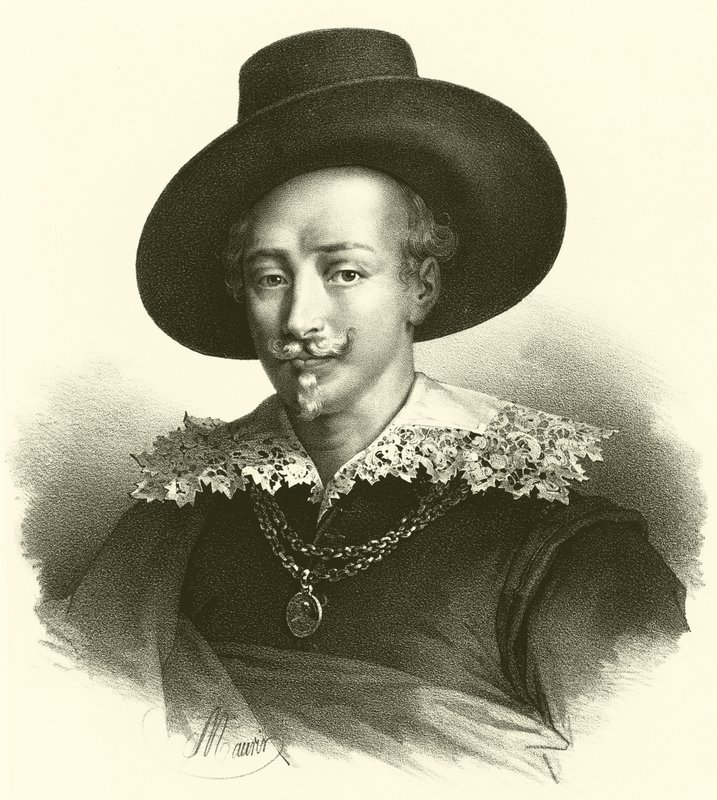 Guido Reni, portræt (gravering) af French School