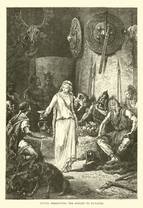 Gyptis præsenterer bægeret for Euxenes af French School